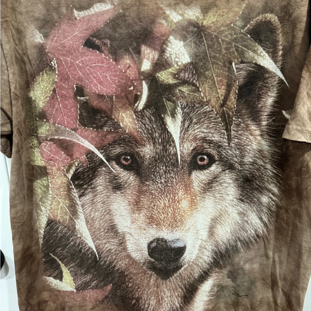 THE MOUNTAIN WOLF FACE TIE DYE GRAPHIC TEE - Picture 5 of 5